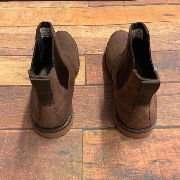 Timberland Men's Attleboro Mid Brunette Full Grain Leather Chelsea Boots - Picture 4 of 6